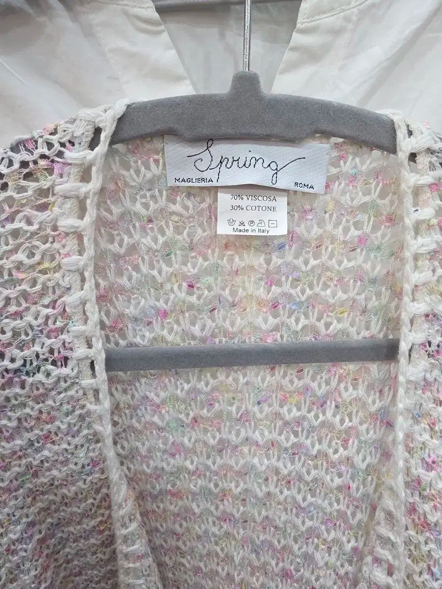 春 マーガレット ニット カーディガン