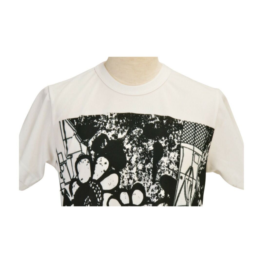 コムデギャルソン COMME des GARCONS Tシャツ ひまわり 戦闘機 XSサイズ ホワイト 日本製 AD2017 レディース F-S4675 コムデギャルソン COMME des GARCONS Tシャツ ひまわり 戦闘機 XS