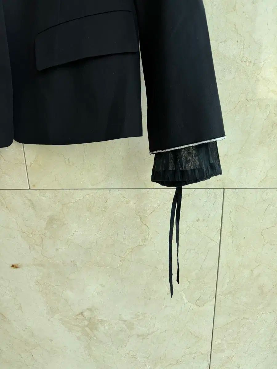 Jil Sander ジルサンダー レイヤード 袖 ブレザー ジャケット タグ 36