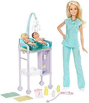 ･ Barbie バービー お医者さんごっこセット 小児科医 0pbj0lf