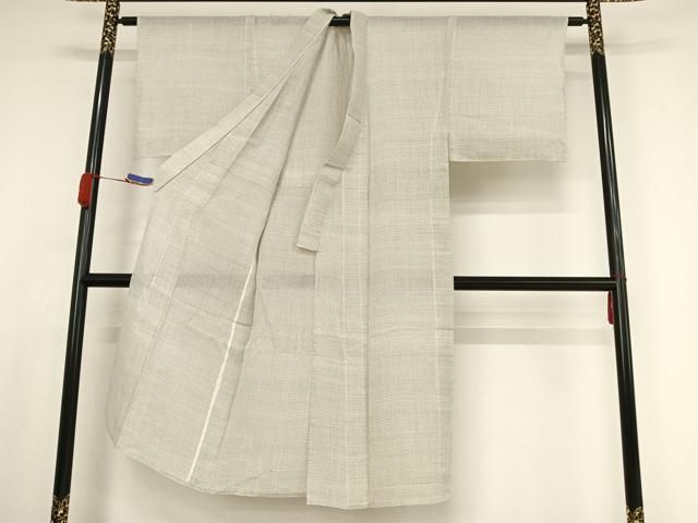 越後上布 男性 十字絣 平和屋着物＊夏物 芋麻 逸品 越後上