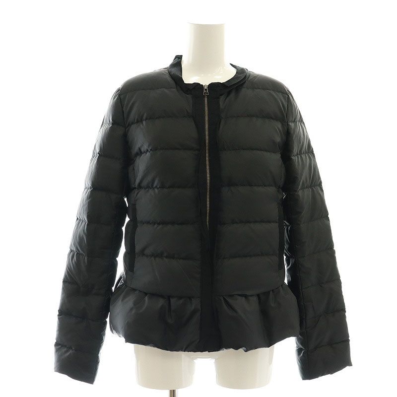 LANVIN en Bleu ブラックダウンジャケット 36 LANVIN en Bleu(ランバン