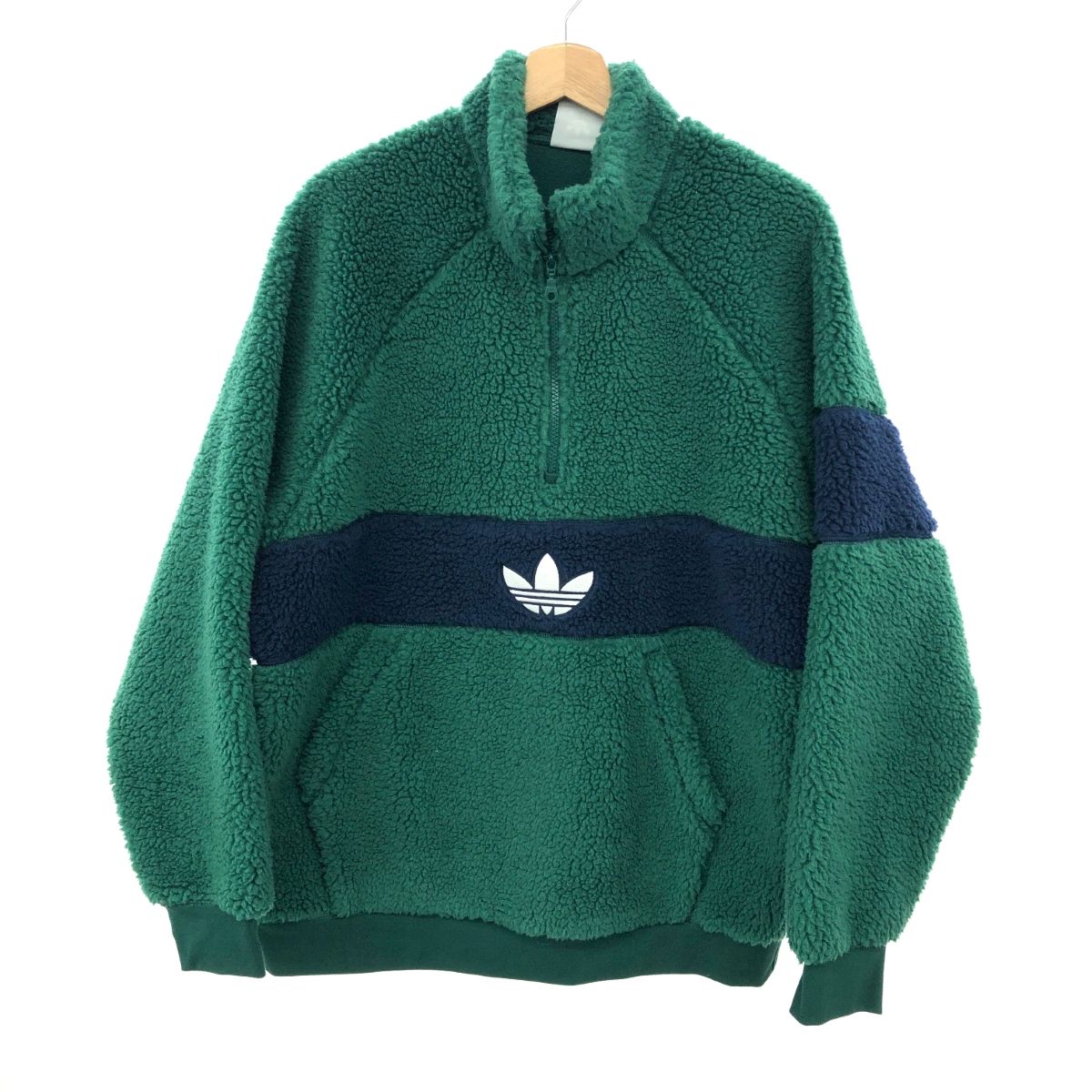adidas アディダス ウィンターフリースジャケット サイズ XL ロゴ|ボア IM4659 グリーン メンズ | 240001161719