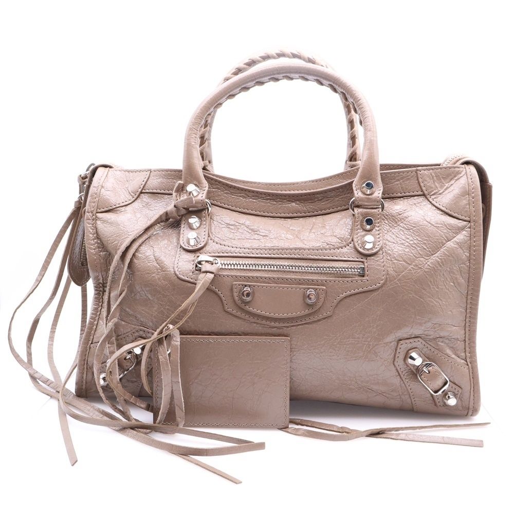 BALENCIAGA (バレンシアガ) ル シティ ハンドバッグ ベージュ