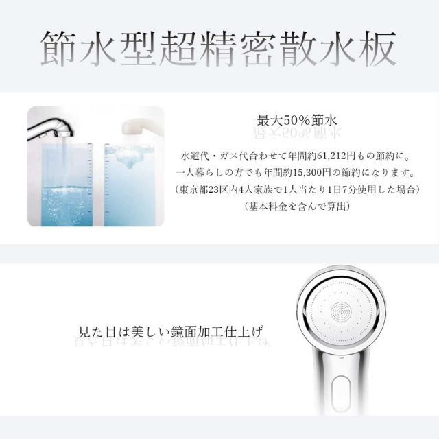 高品質シャワーヘッド BIRAKU ビラク ナノバブルシャワーヘッド | 山善×アラミック | YA-NBS5