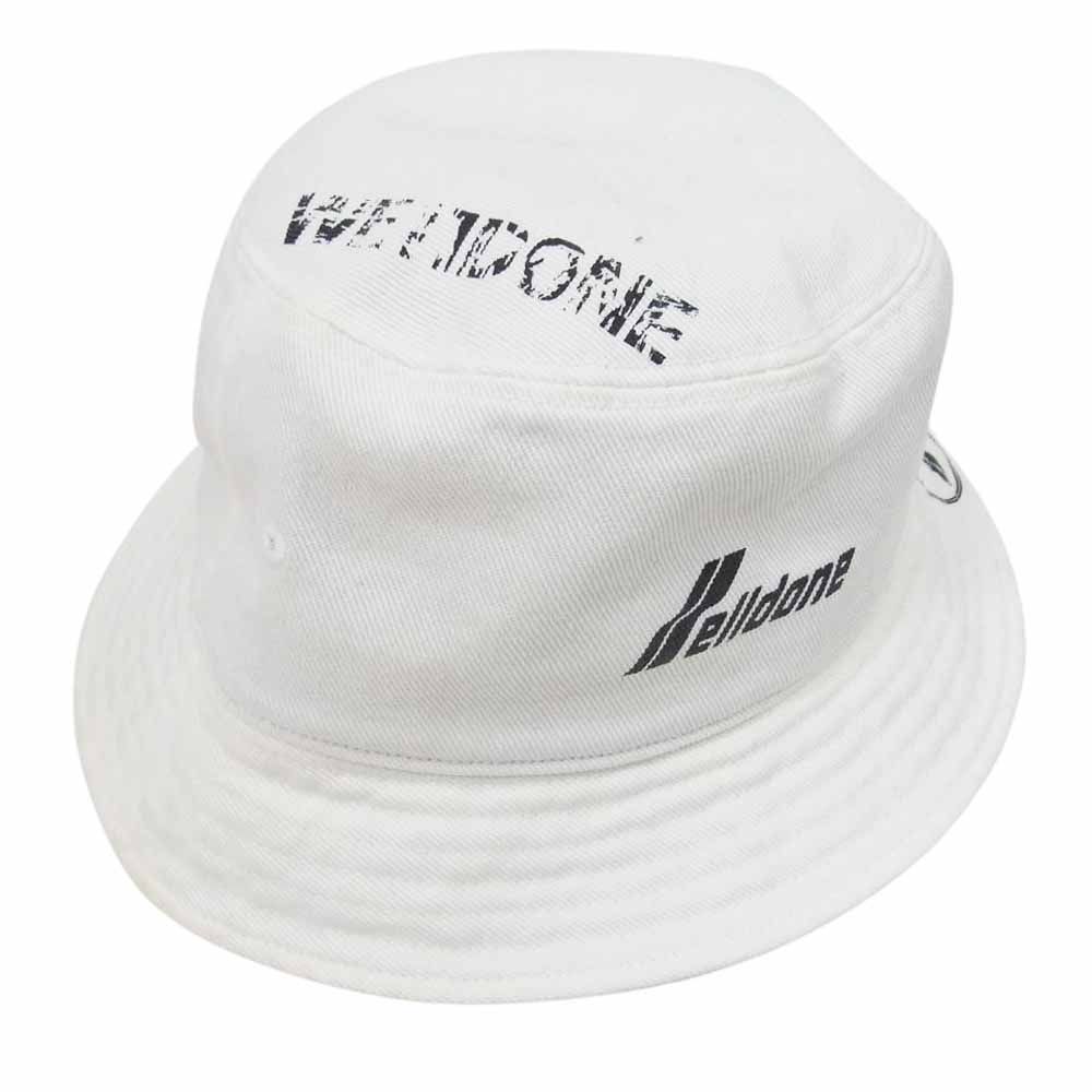 ウェルダン WE11DONE 帽子 LOGO STAMP BUCKET HAT ロゴプリント バケット ハット ホワイト系 ONE SIZE【中古】  - メルカリ