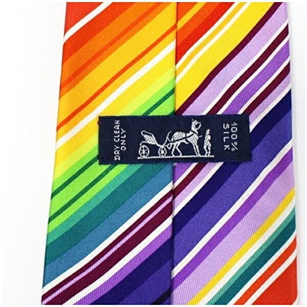 エルメス シルク ネクタイ ストライプ柄 中古 Aランク HERMES | 新品