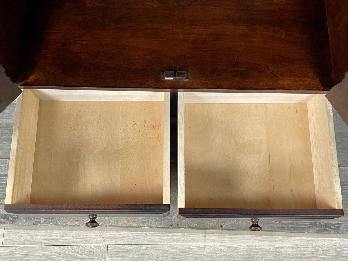 GT49 和光 樺材 民芸家具 書庫 書棚 飾り棚 ガラス キャビネット