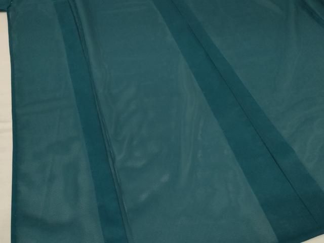 平和屋着物＊夏物 色無地 絽 高麗納戸色 洗える着物 AABA2268jd