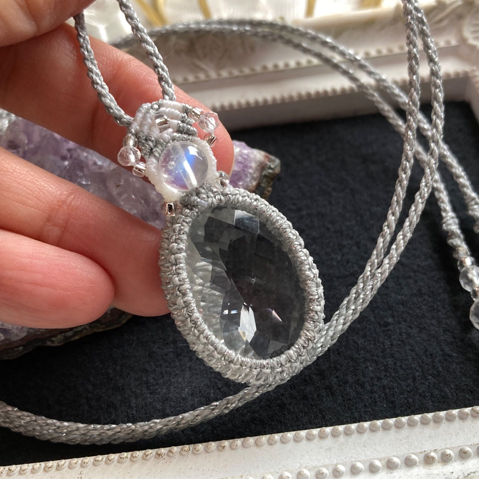 ファセットカット入り水晶 クリスタルクォーツ