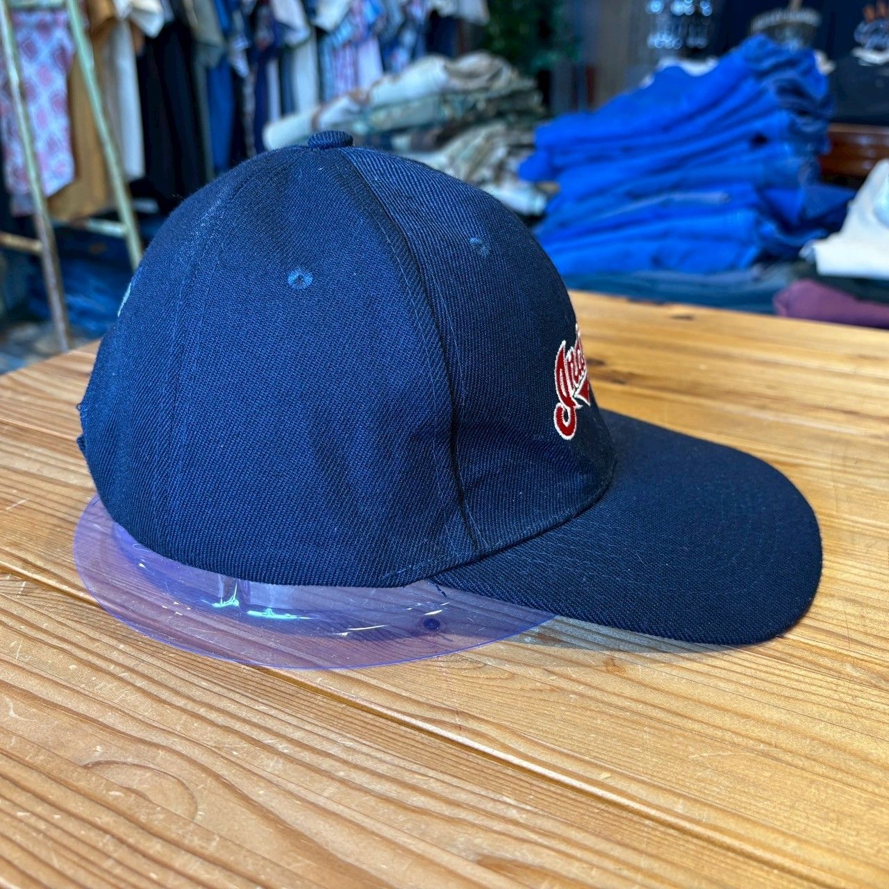 インディアンズ キャップ MLB メジャーリーグ ネイビー 帽子 古着