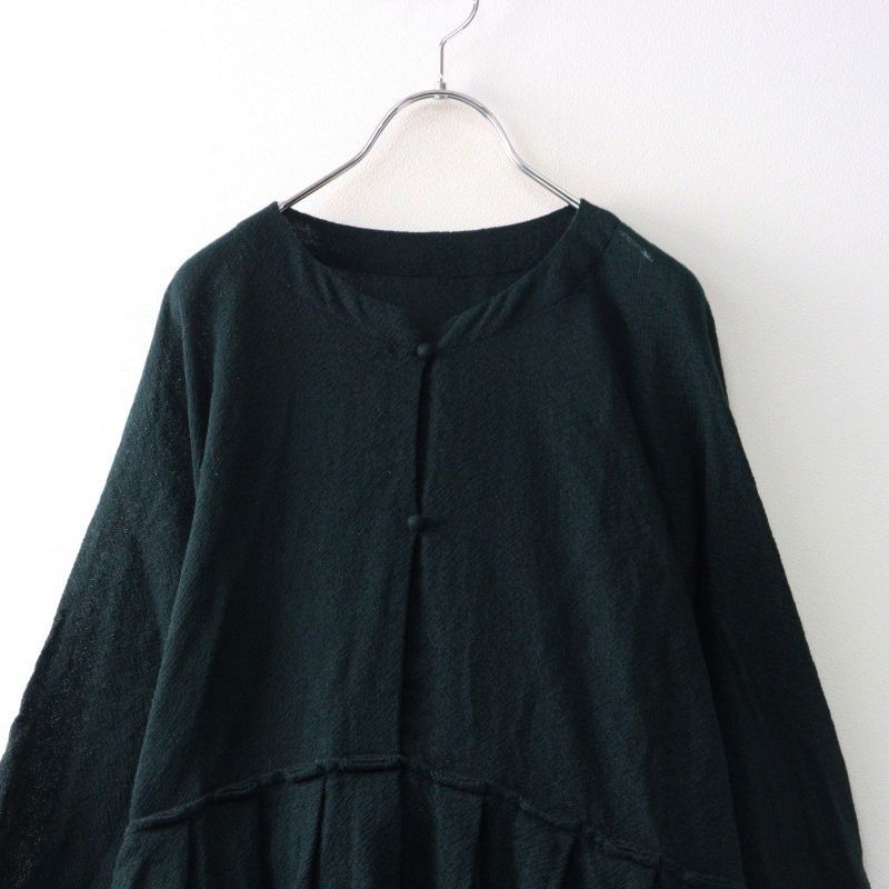 dress ウールタックベルテッドワンピース