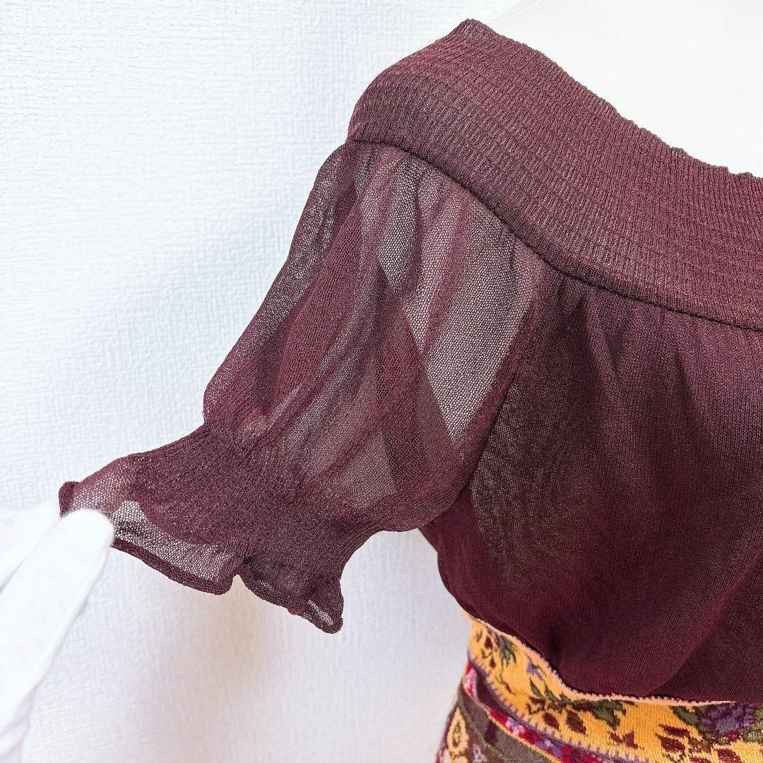 ケンゾー 半袖薄手ニットブラウス