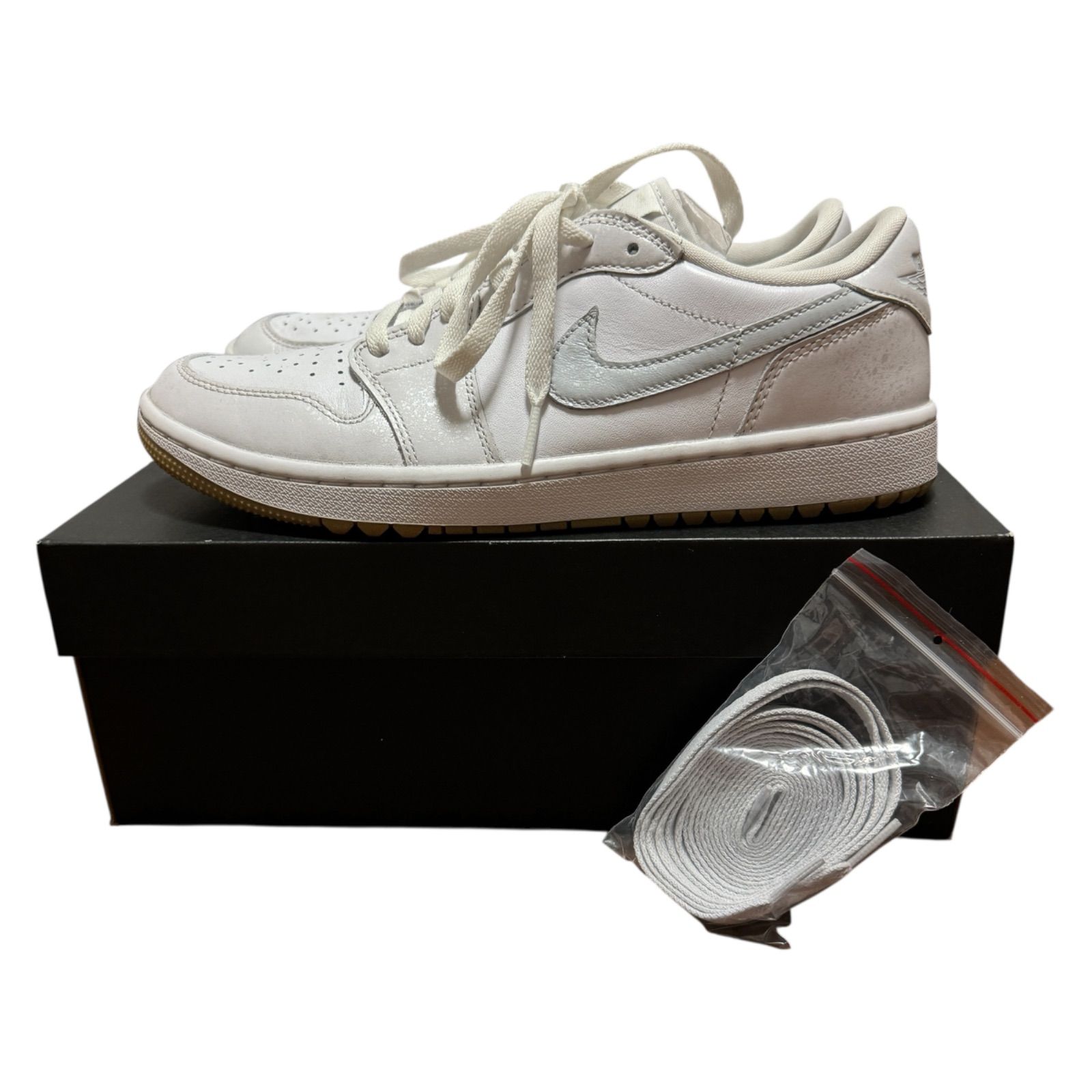 MY12 NIKE ナイキ エア ジョーダン 1 LOW G WHITE/PURE PLATINUM 26.5