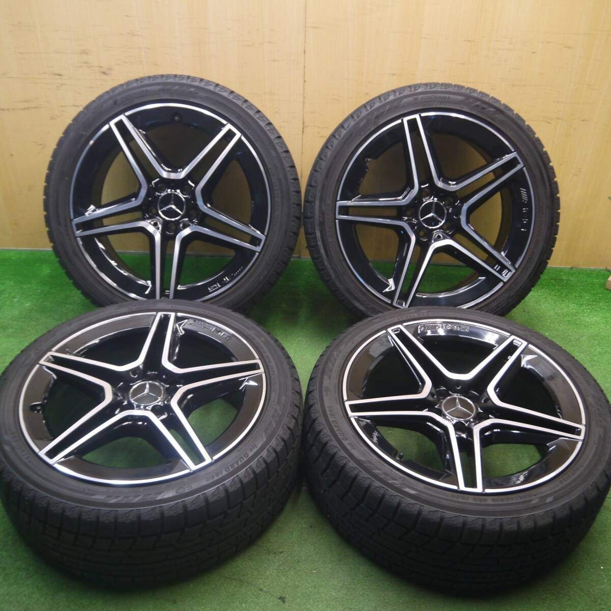 バリ溝 キレイ 8.5分 ベンツ W257 CLSクラス 純正 AMG 245 40R19 スタッドレス ヨコハマ アイスガード iG60 19インチ PCD112 5H 5021906Hス