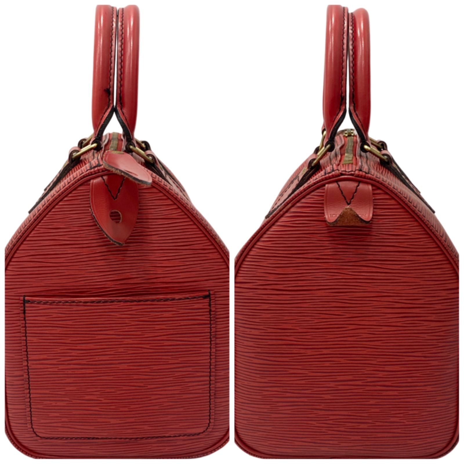 本物 ルイヴィトン LOUIS VUITTON LV スピーディ 25 エピ レザー ミニ