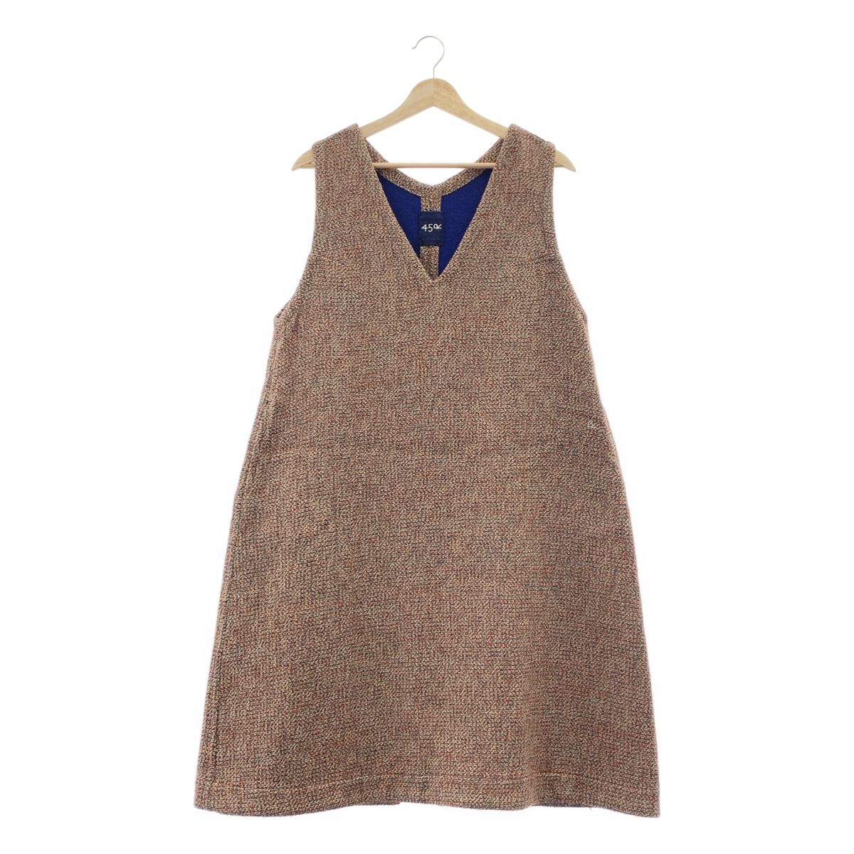 45r / フォーティファイブアール | ジャガード ノースリーブワンピース  