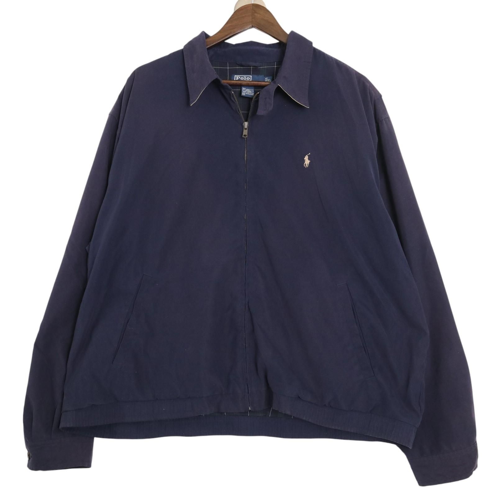 Polo by Ralph Lauren ポロ ラルフローレン スイングトップ ネイビー (メンズ XL) 中古 古着 A4010
