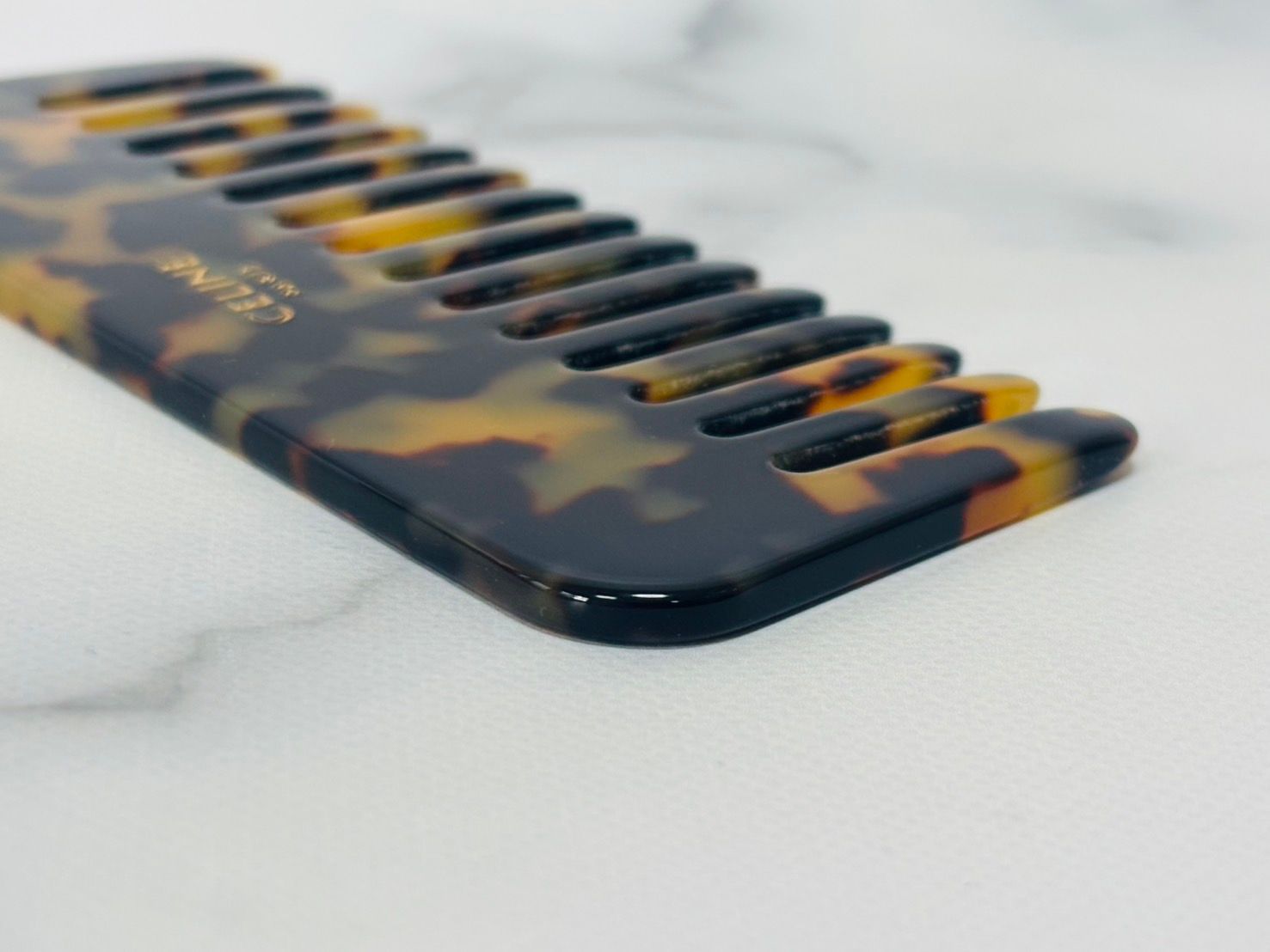 ☆CELINE セリーヌ スモール ヘアコーム / トリオンフキャンバス