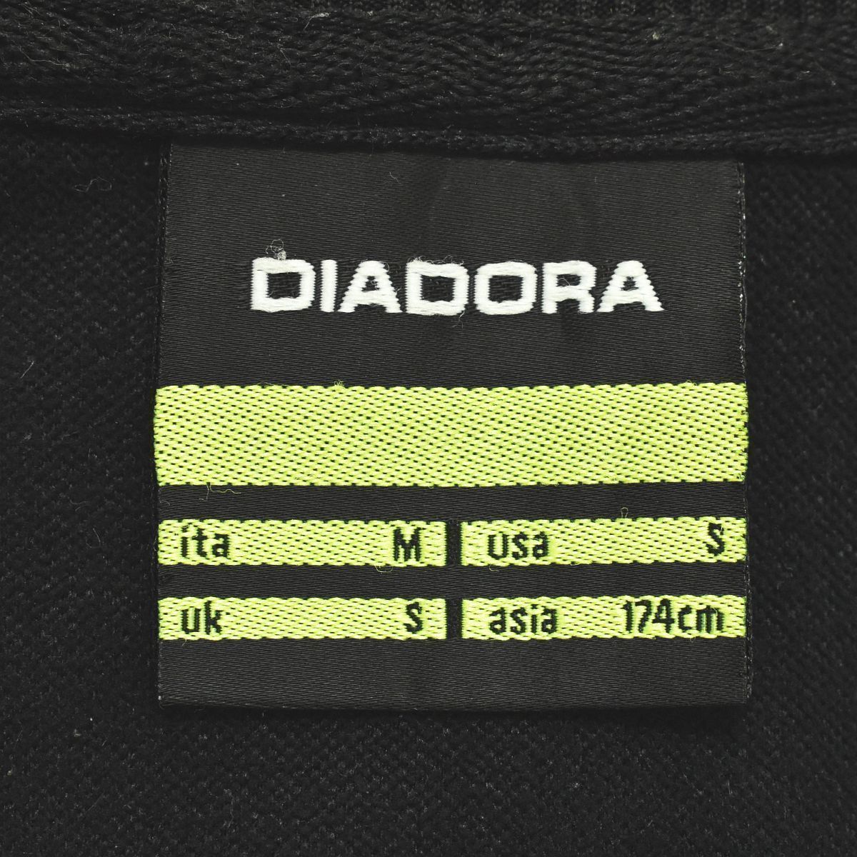 【ラリーガ】 ディアドラ diadora CA オサスナ トラックジャケット UK S ブラック サッカー ウェア メンズ