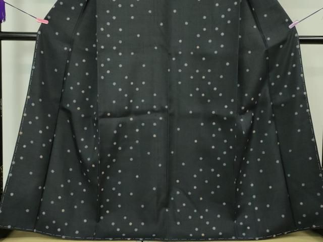 平和屋本店■極上　中国三大刺繍　相良刺繍　紬　丸文　褐返色地　逸品　未使用　DZAA3745kh5 平和屋本店□極上 中国三大刺繍 相良刺繍 紬 丸文 褐返色