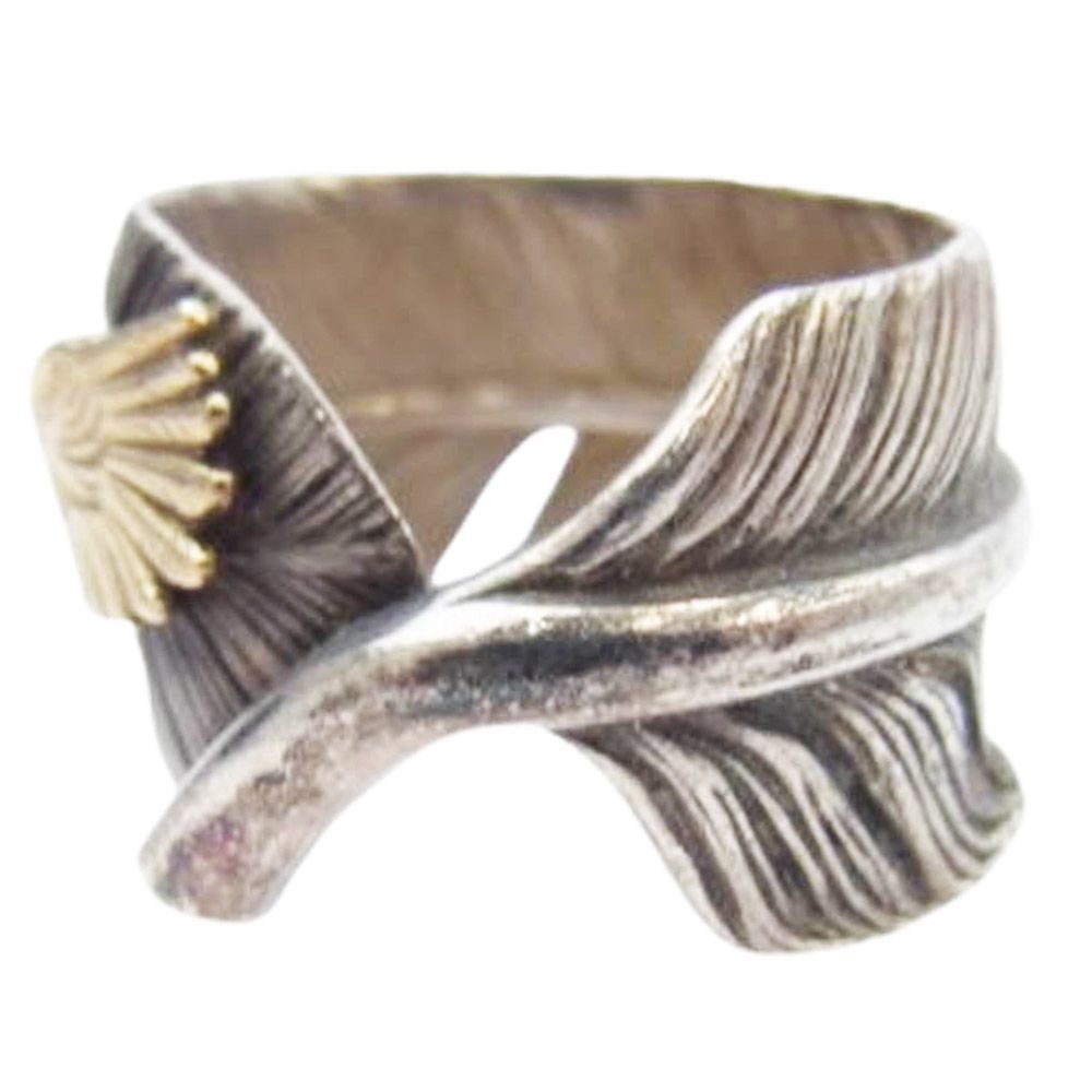 KEN KIKUCHI ケンキクチ K18イーグル付き フェザー リング 12.5号