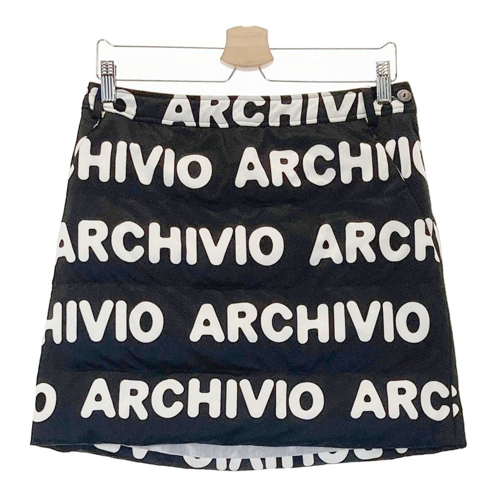 アルチビオ archivio 中綿 ベスト ロゴ ナイロン ジップアップ