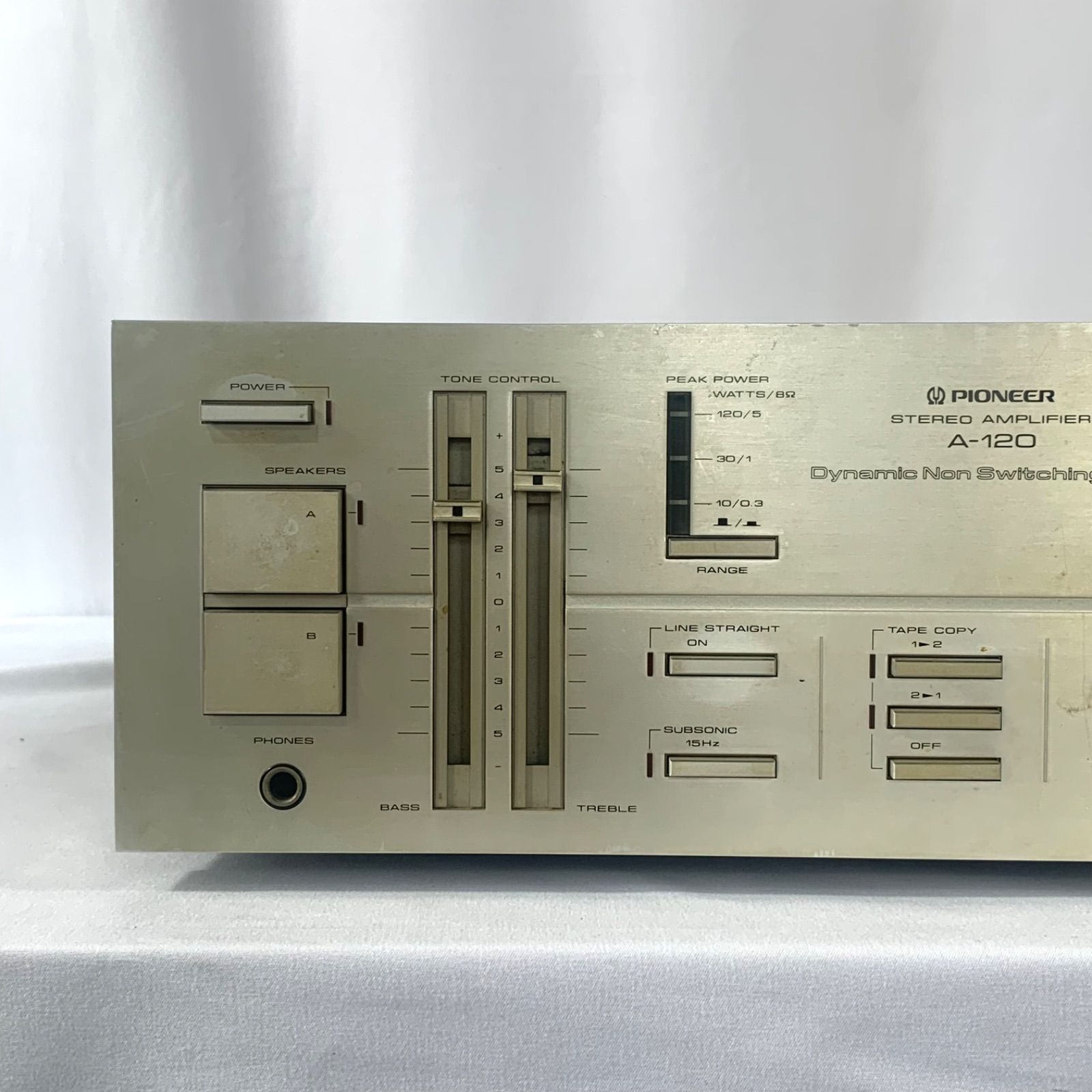 完動品パイオニア　プリメインアンプ　A-120希少アンプです　ノンスイッチング Pioneer A-120の仕様 パイオニア