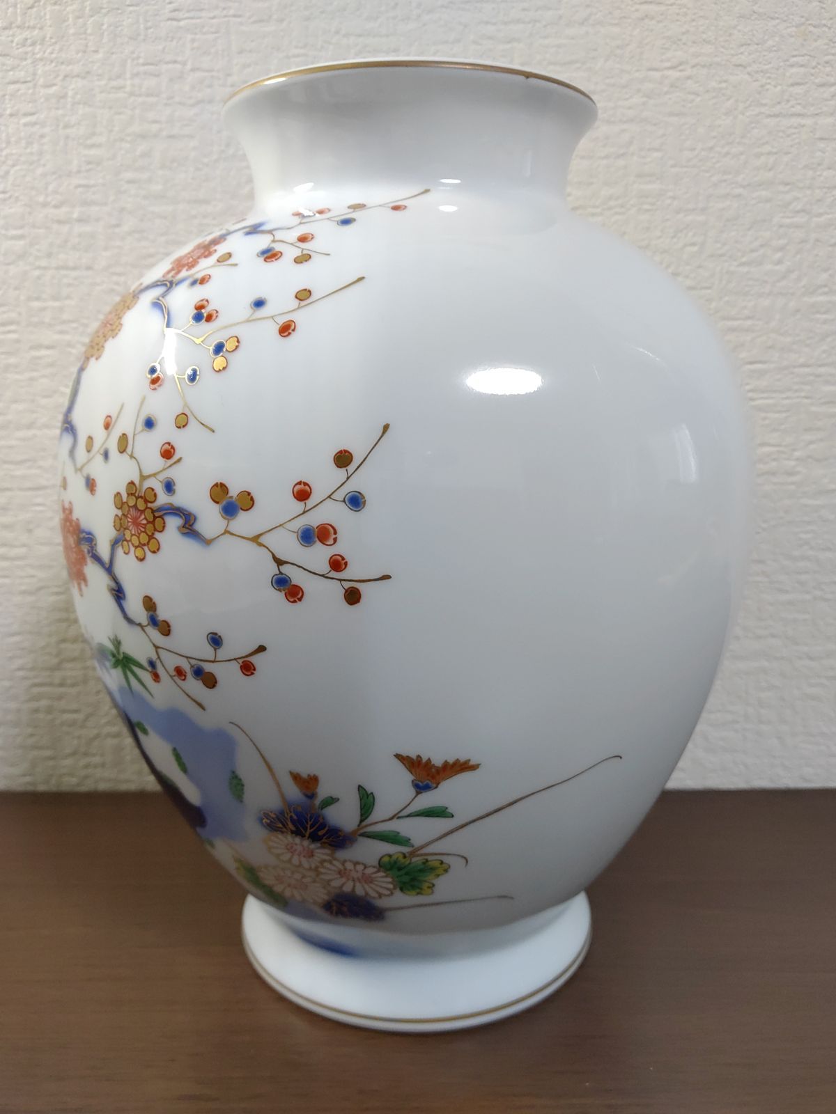 有田焼 深川製 花瓶 岩梅 - メルカリ