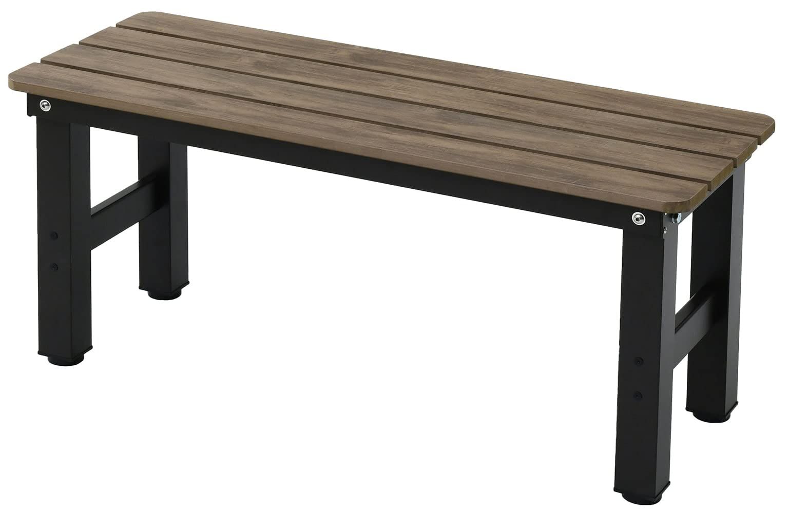 ダークブラウン ガーデンマスター お庭 玄関台 踏み台 軽量 バルコニー ベランダ PBT-90 ガーデンチェア ガーデンベンチ ポリスチレン 幅90×奥行36×高さ40cm PS縁台 ガーデンマスター Gardenmaster