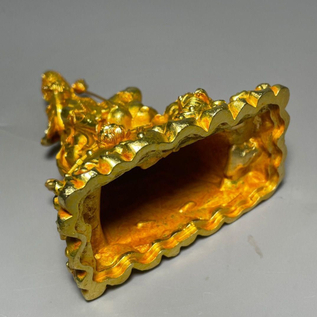 銅 細工 霊吉普薩準提仏母菩薩仏頭 装飾品 工芸品