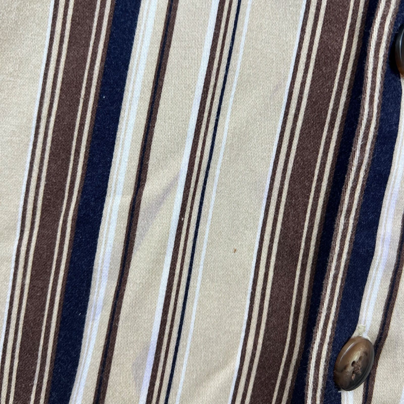 TORNADO MART 00s y2k stretch stripes L/S shirts L トルネード