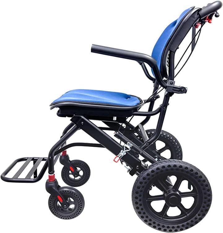 Care-parents 軽量車椅子 介助型 アルミ製 折りたたみ式 コンパクト