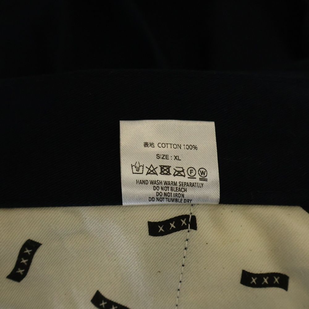 godselection クロップドパンツ　ネイビー　S 新品　未使用品 セール】 【Oggi4月号掲載/洗える】ハイカウントライトクロス