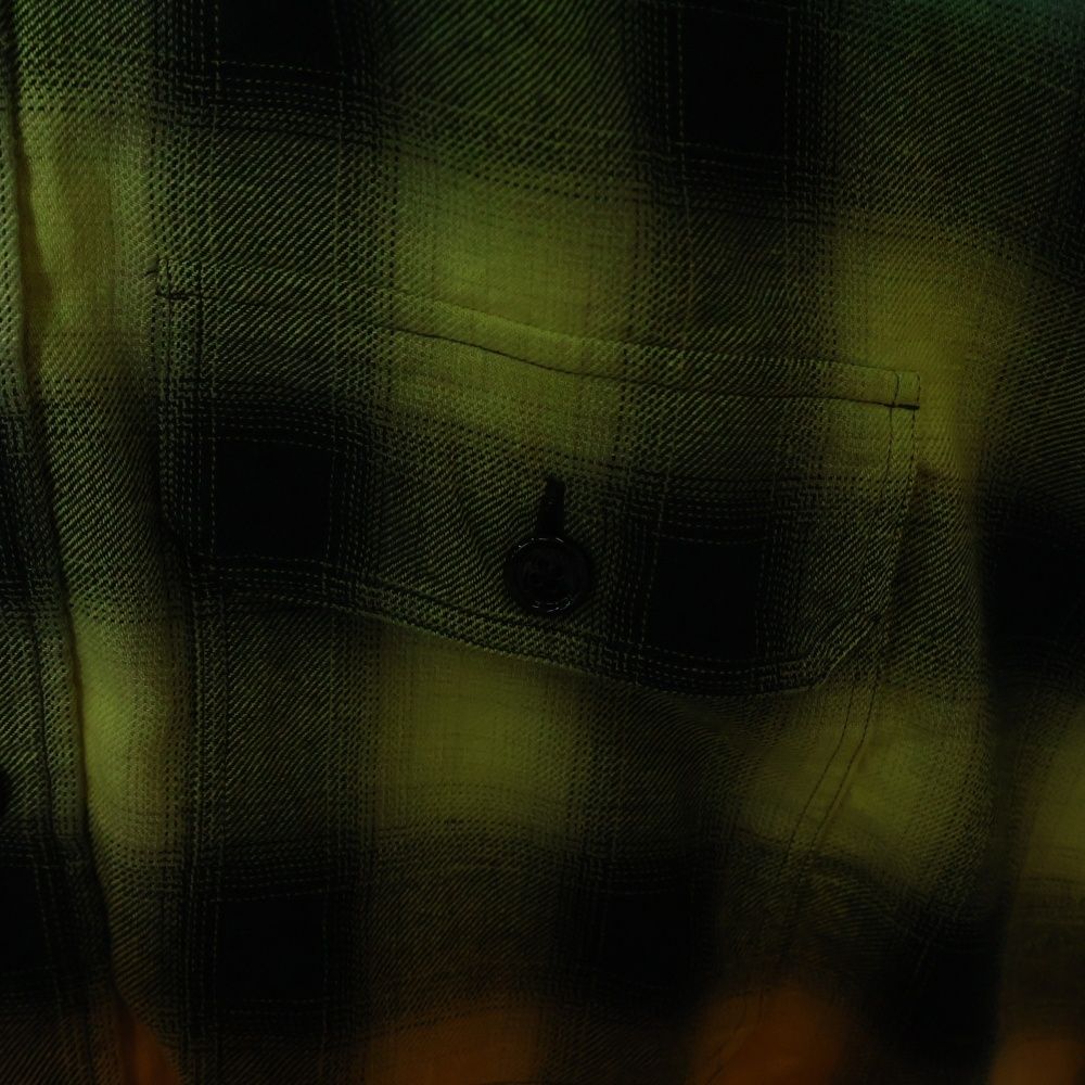 CELINE (セリーヌ) 23SS グラデーションレインボーチェック長袖シャツ  