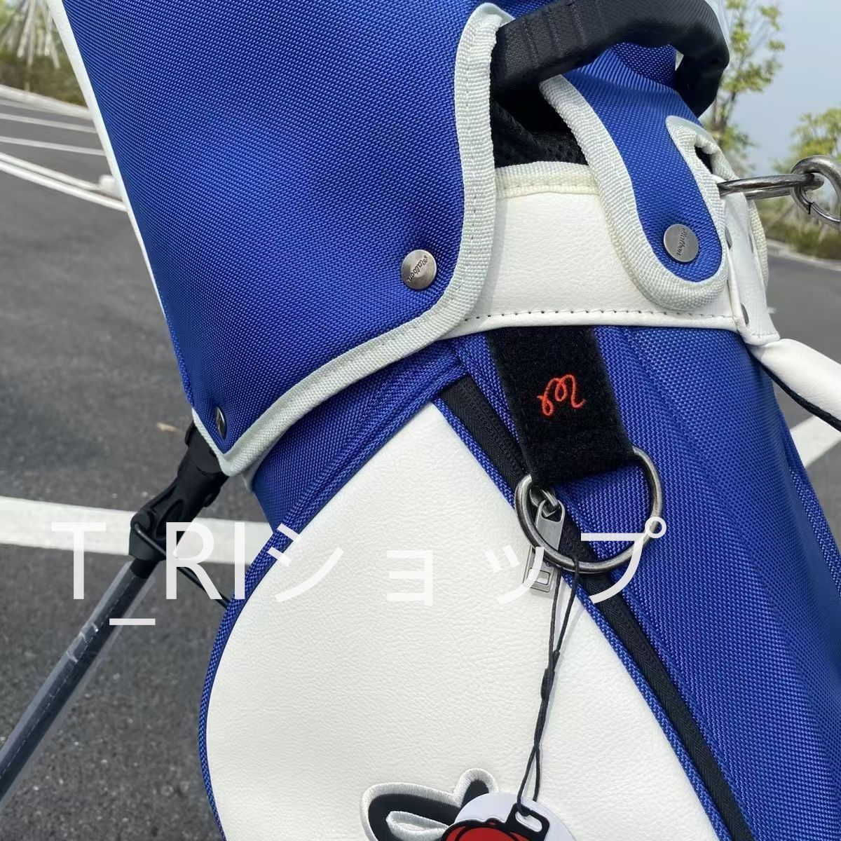 新品未使用】マルボン軽量スタンド式ゴルフキャディバッグ青ブルー