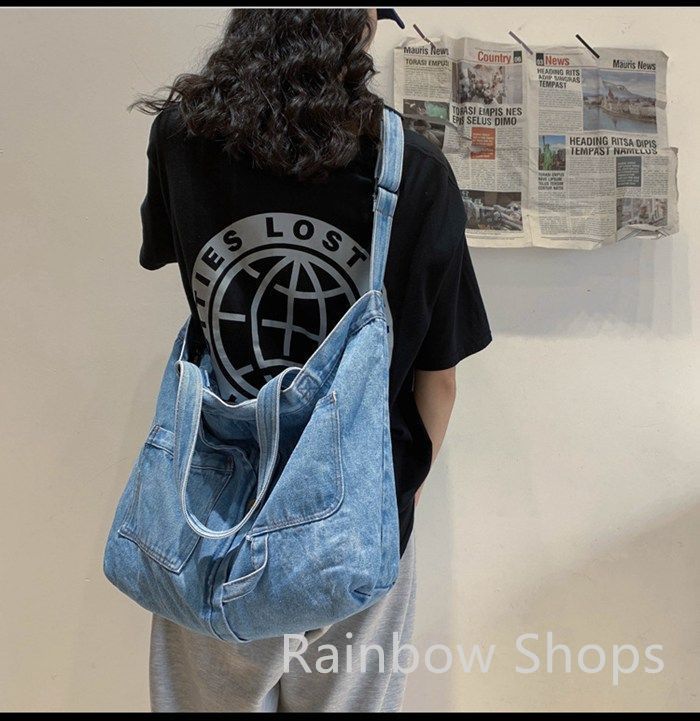 新品未使用】デニムバッグ デニムトートバッグ レディースバッグ