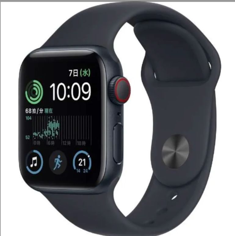 A Apple Watch SE GPS Cellular アルミニウム 40mm 第2世代 アップルウォッチ スマートウォッチ ミッドナイト