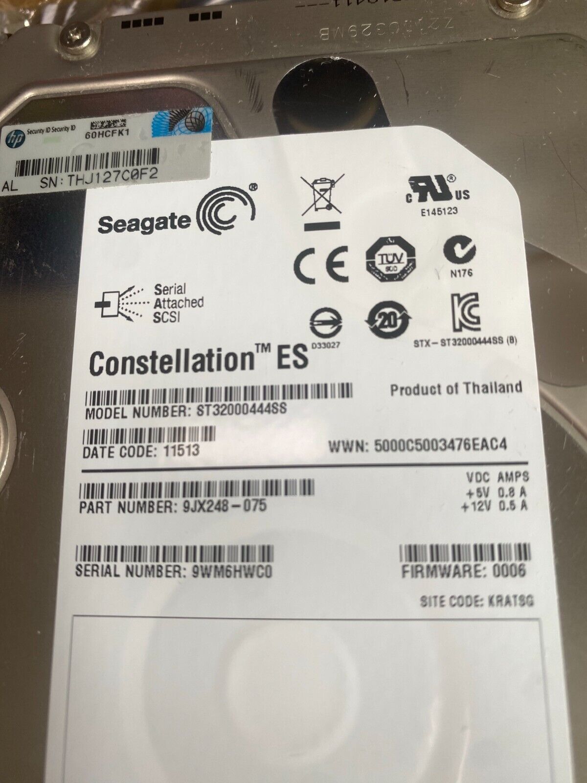 ST32000444SS - SEAGATE Con??stellation ES 3.5インチ 2TB SAS ハードドライブ - 9JX248-075