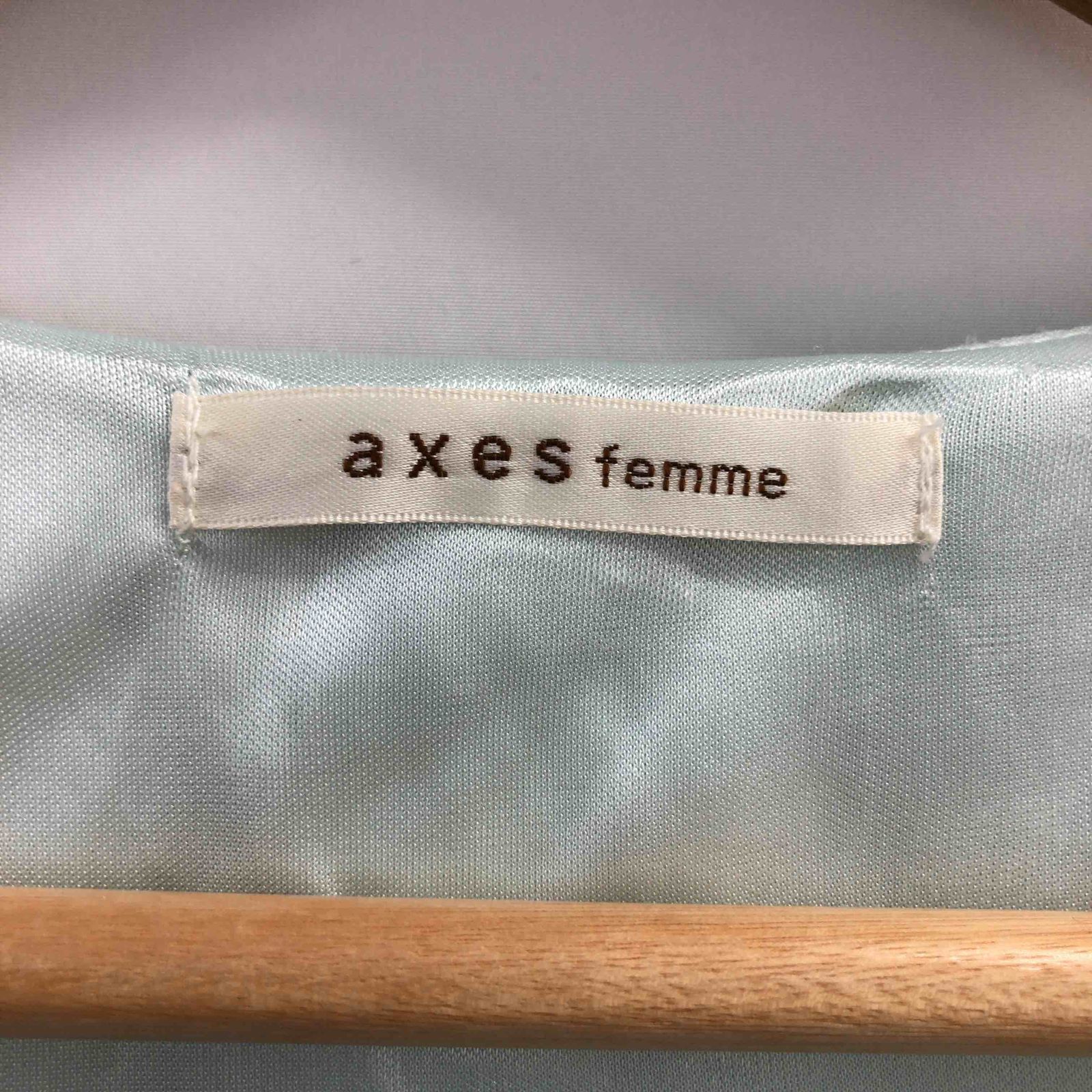 axes femme アクシーズファム レディース 半袖ミニワンピース 緑 tk