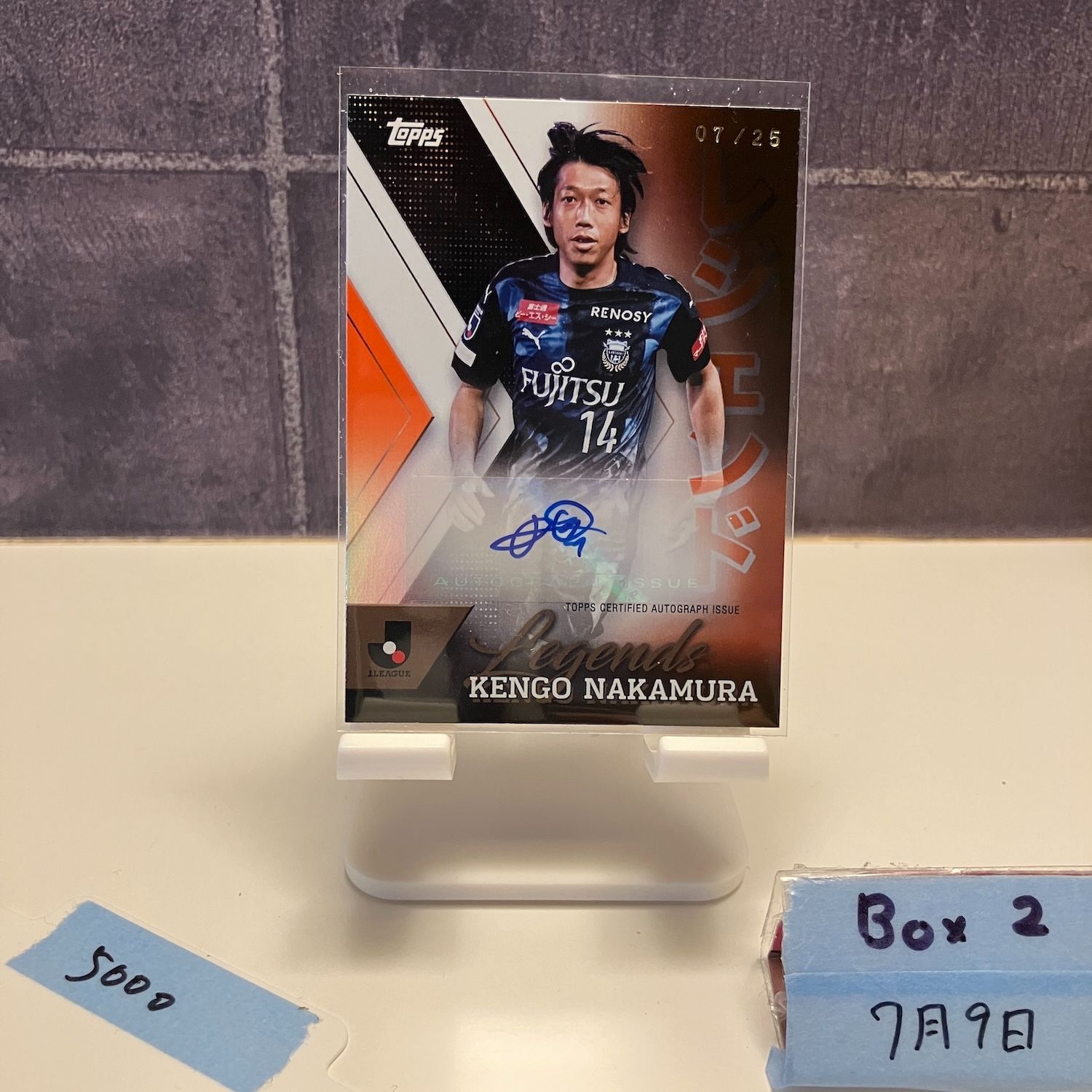2024 Topps J.League 中村憲剛 07/25 直筆サイン 川崎