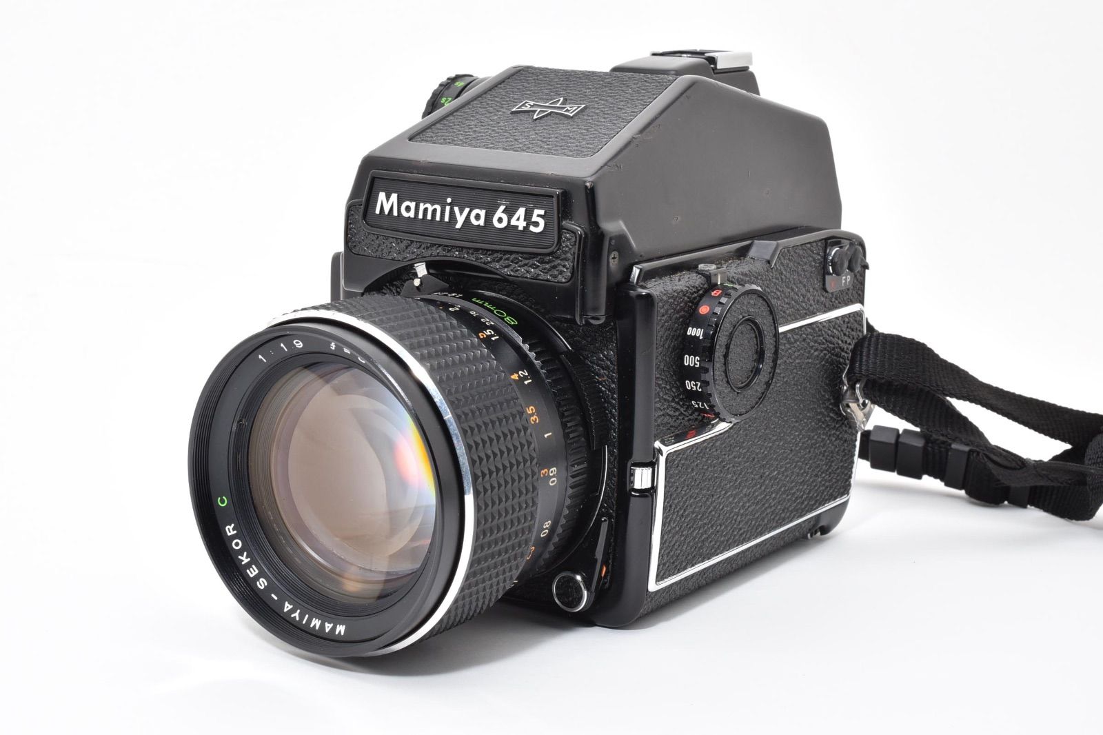 ◆ 上完動品 マミヤ Mamiya M645 1000S PD プリズムファインダー Sekor C 80mm f|1.9 動作 済 2600 ◆