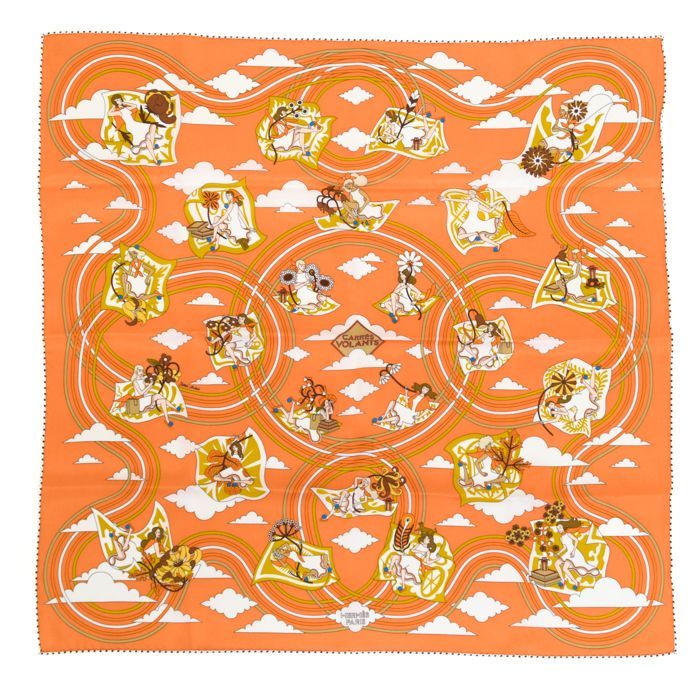 ★HERMES★ ミニスカーフ カレ40 H AU GALOP シルク オレンジ 楽天市場】エルメス HERMES カレ40 スカーフ スカーフ 衣料品