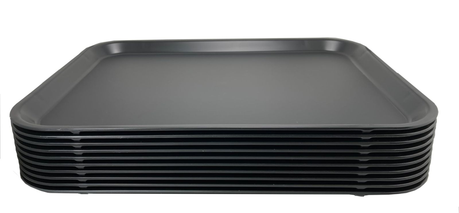 【業務用 セット】 蝶プラ工業 プルアップトレー W43.5×D32.5×H1.7cm ブラック 3344 ノンスリップ加工 10枚セット 日本製