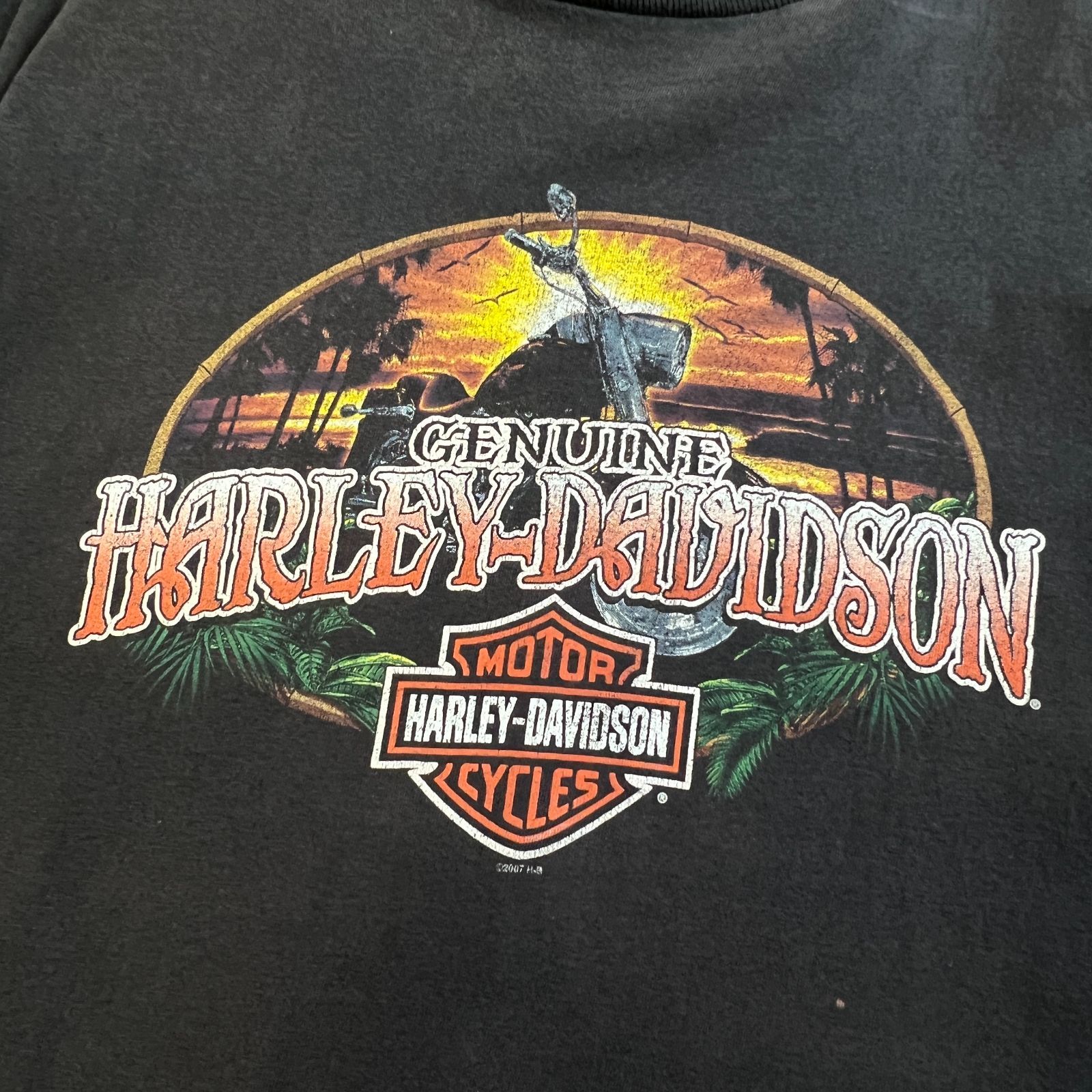 Harley Davidson ハーレーダビッドソン 両面プリント バイク