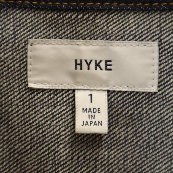 ハイク 日本製 デニムジャケット 1 HYKE ジージャン レディース 【中古 