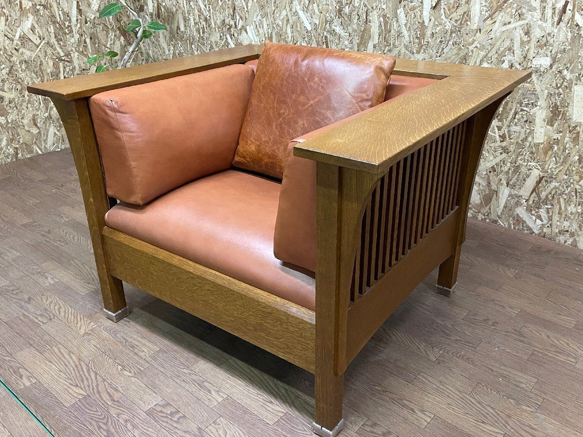 ○STICKLEY スティックレー 1人掛け本革ソファ アーム チェア ○STICKLEY スティックレー 1人掛け本革ソファ アーム チェア