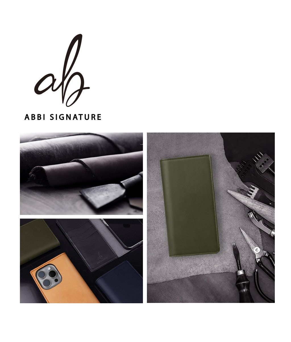 10月末発売 ABBI SIGNATURE iPhone 17 Pro 17 Pro Max LISCIO イタリアンレザー MagSafe対応 本革 手帳型 ABS27850i17PR ABS27851i17PM