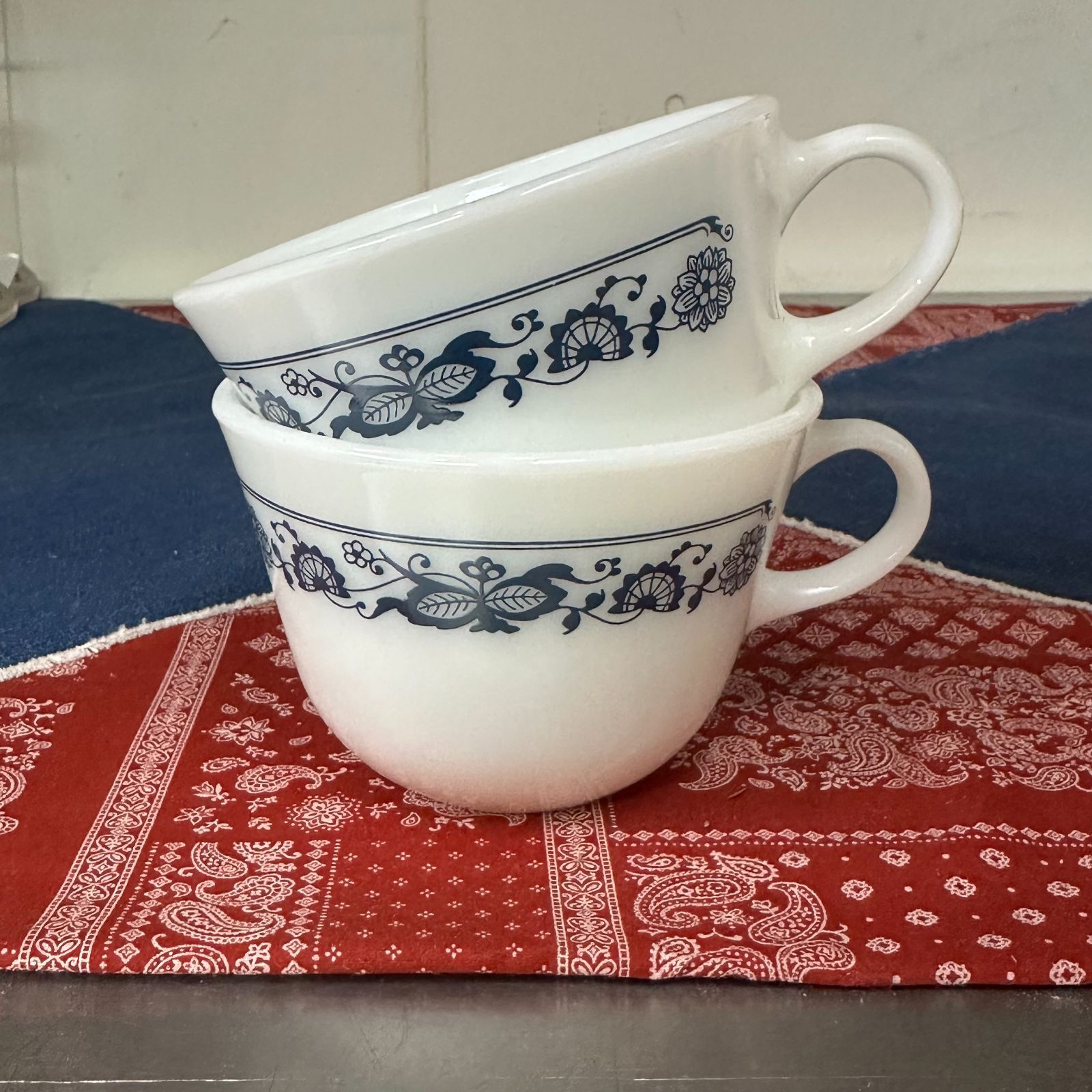 2個セット！美品！70s オールドパイレックスPYREX マグカップ USA 3f5d0100185d45e41d08c7b85d6ec5