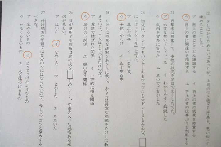 SS特訓 冬期講習 正月特訓　語彙力完成プリント　サピックス　❴非売品❵ SAPIX SS特訓/正月特訓/冬期講習 国語 語彙力完成プリント